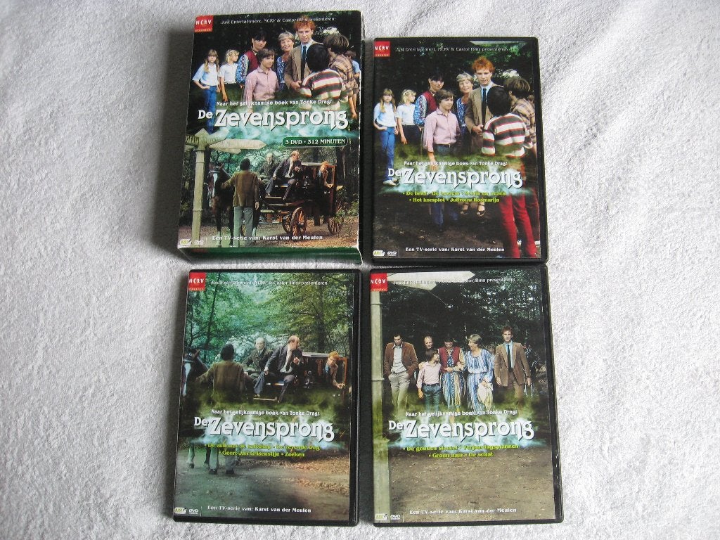 De Zevensprong -naar het boek van Tonke Dragt -3DVD 312 min., Vanaf 6 jaar, Ophalen of Verzenden, Zo goed als nieuw, Actie en Avontuur