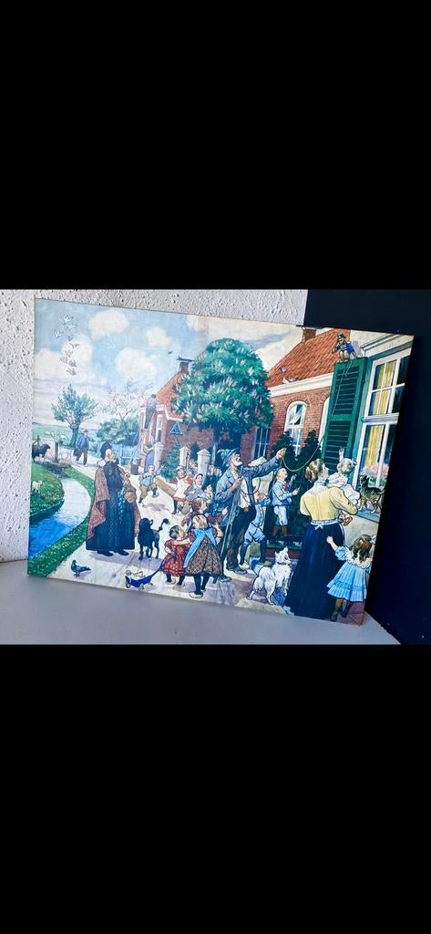 mooie SFEERVOLLE ‘SCHOOLPLAAT’ WANDDECORATIE, Ophalen, Minder dan 50 cm, 50 tot 75 cm, Print