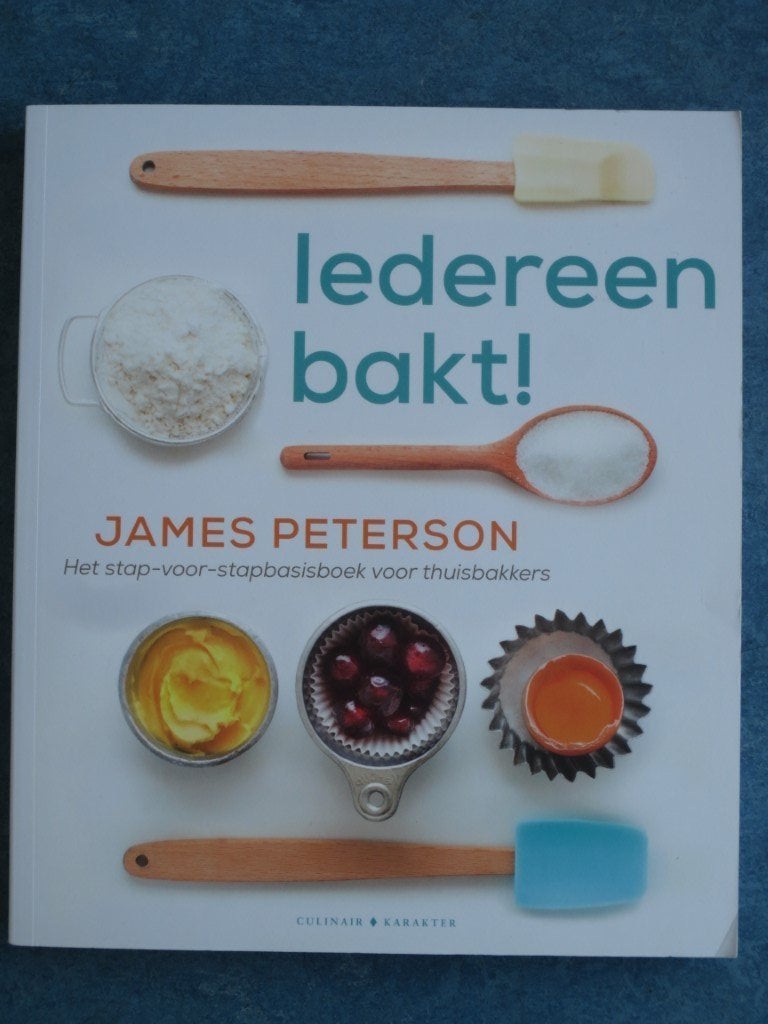 Iedereen bakt - James Peterson, Ophalen of Verzenden, Zo goed als nieuw, James Peterson, Taart, Gebak en Desserts