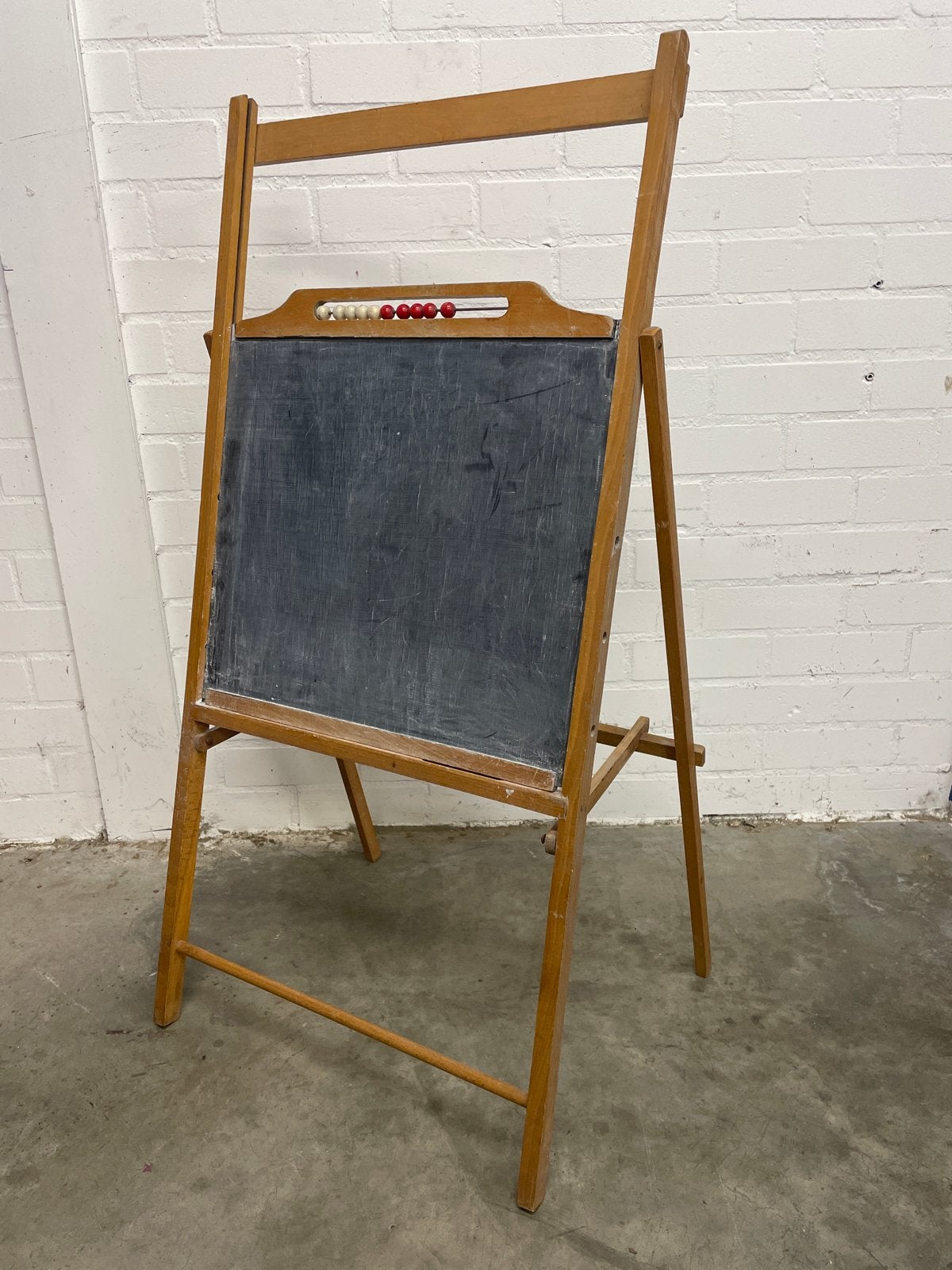Schoolbord / krijtbord hout vintage voor kinderen, Diversen, Schoolborden, Ophalen, Gebruikt, Krijtbord