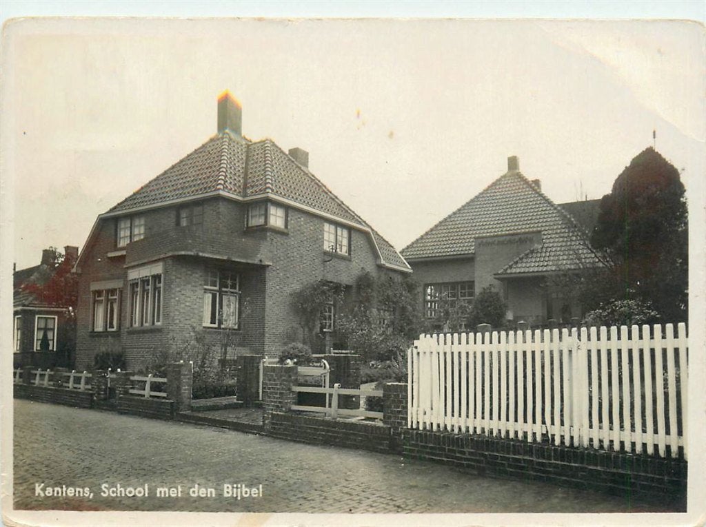 379-242-033 Kantens  School met den Bijbel, Ophalen of Verzenden, Voor 1920, Groningen