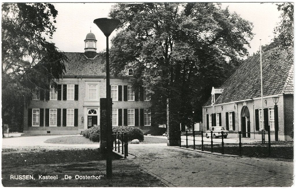 Rijssen (Ov), kasteel De Oosterhof, gelopen, uitgave AE, Verzenden, 1940 tot 1960, Gelopen, Overijssel