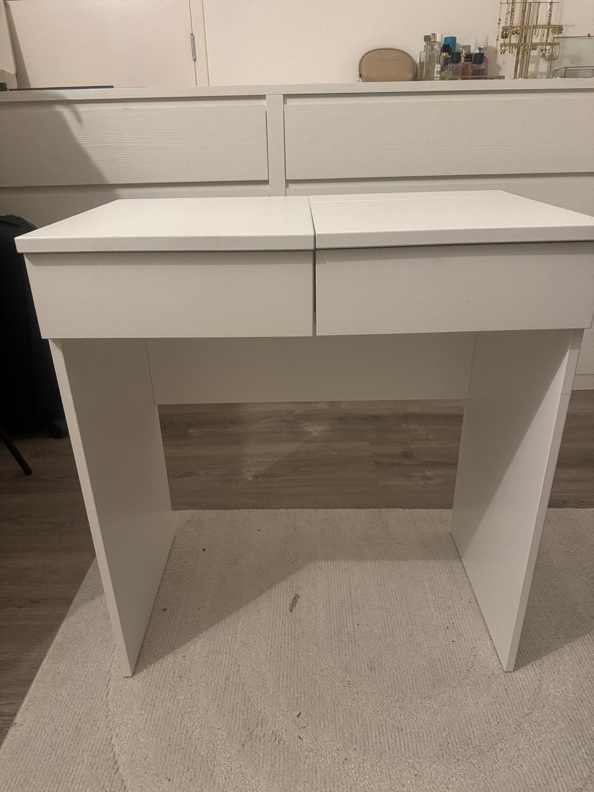 IKEA BRIMNES toilettafel/kaptafel wit, Ophalen, 50 tot 100 cm, Zo goed als nieuw, Minder dan 100 cm