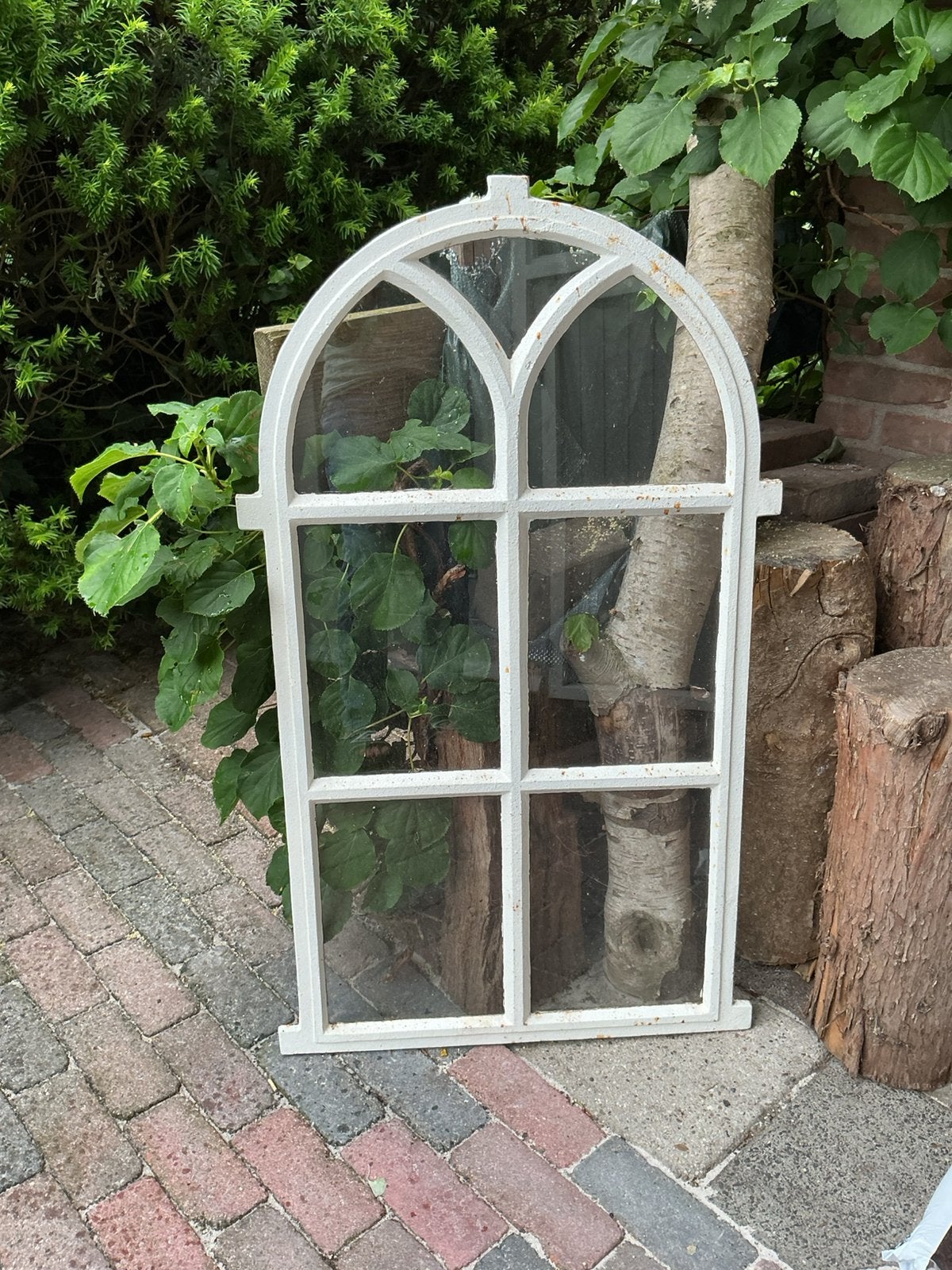 Stalraam gietijzer met nieuw glas, Ophalen, Gebruikt, Minder dan 80 cm, 80 tot 120 cm
