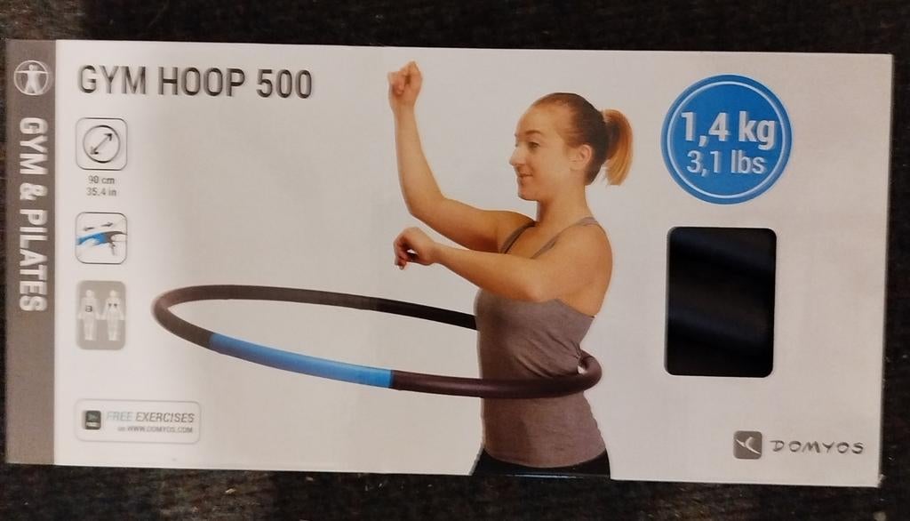 Verzwaarde Hoelahoep Domyos Gym Hoop 500 - 1,4 kg, Ophalen of Verzenden, Met gewicht, Nieuw, Fitness hoelahoep