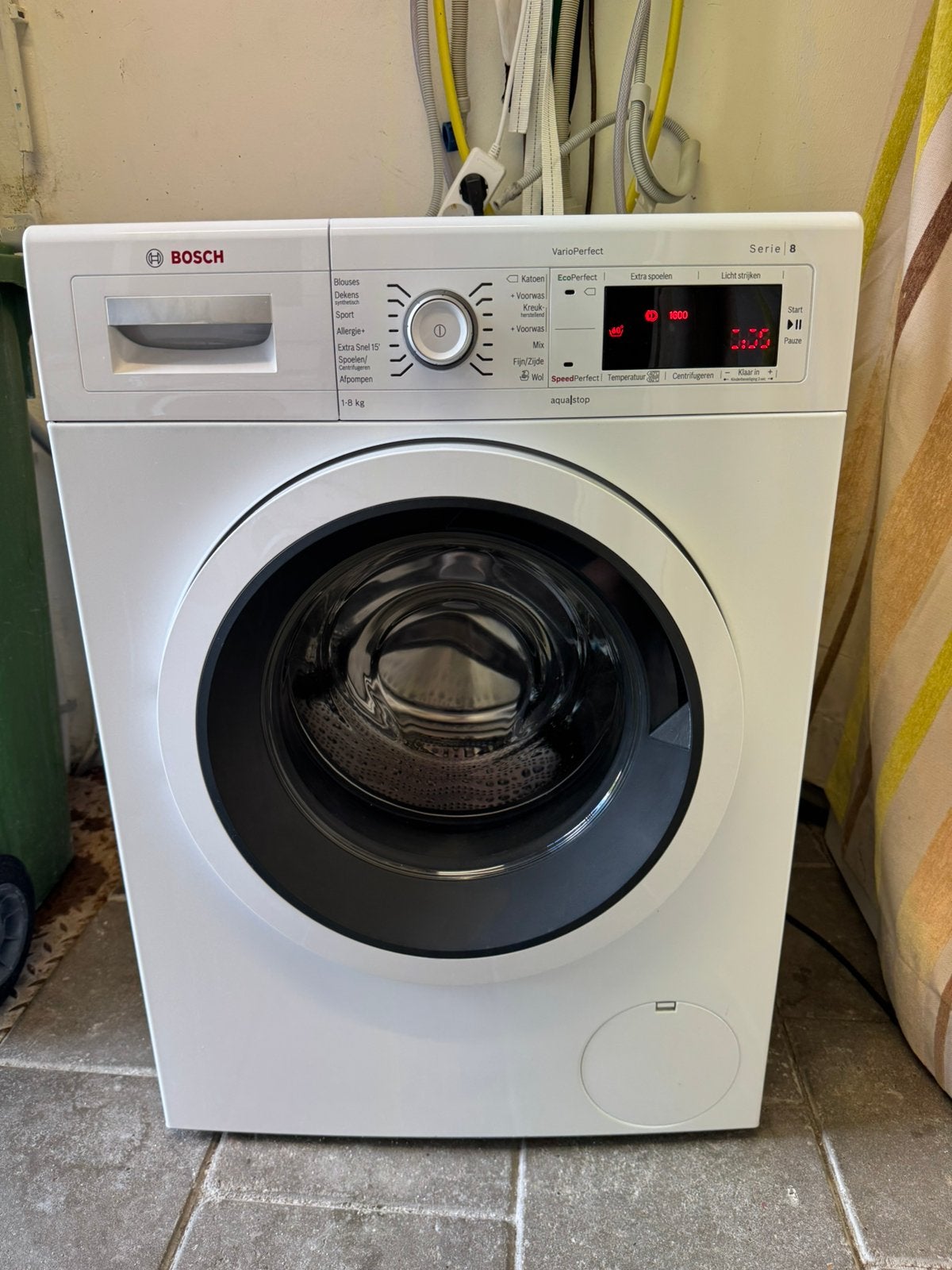 A+++ Wasmachine | Bosch Serie 8 | 1600 Toere | 8 Kilo Inhoud