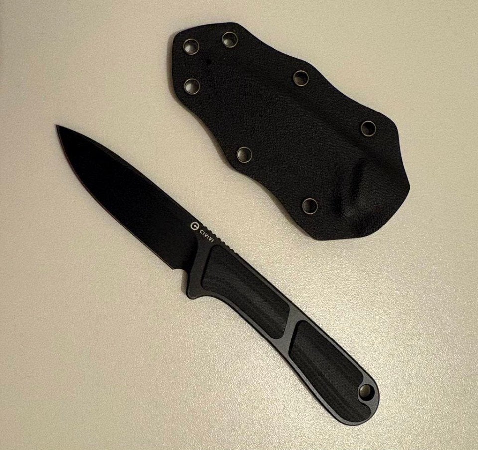 CIVIVI MINI ELEMENTUM FIXED BLADE C23010-1 BLACK G10, Ophalen of Verzenden, Nieuw