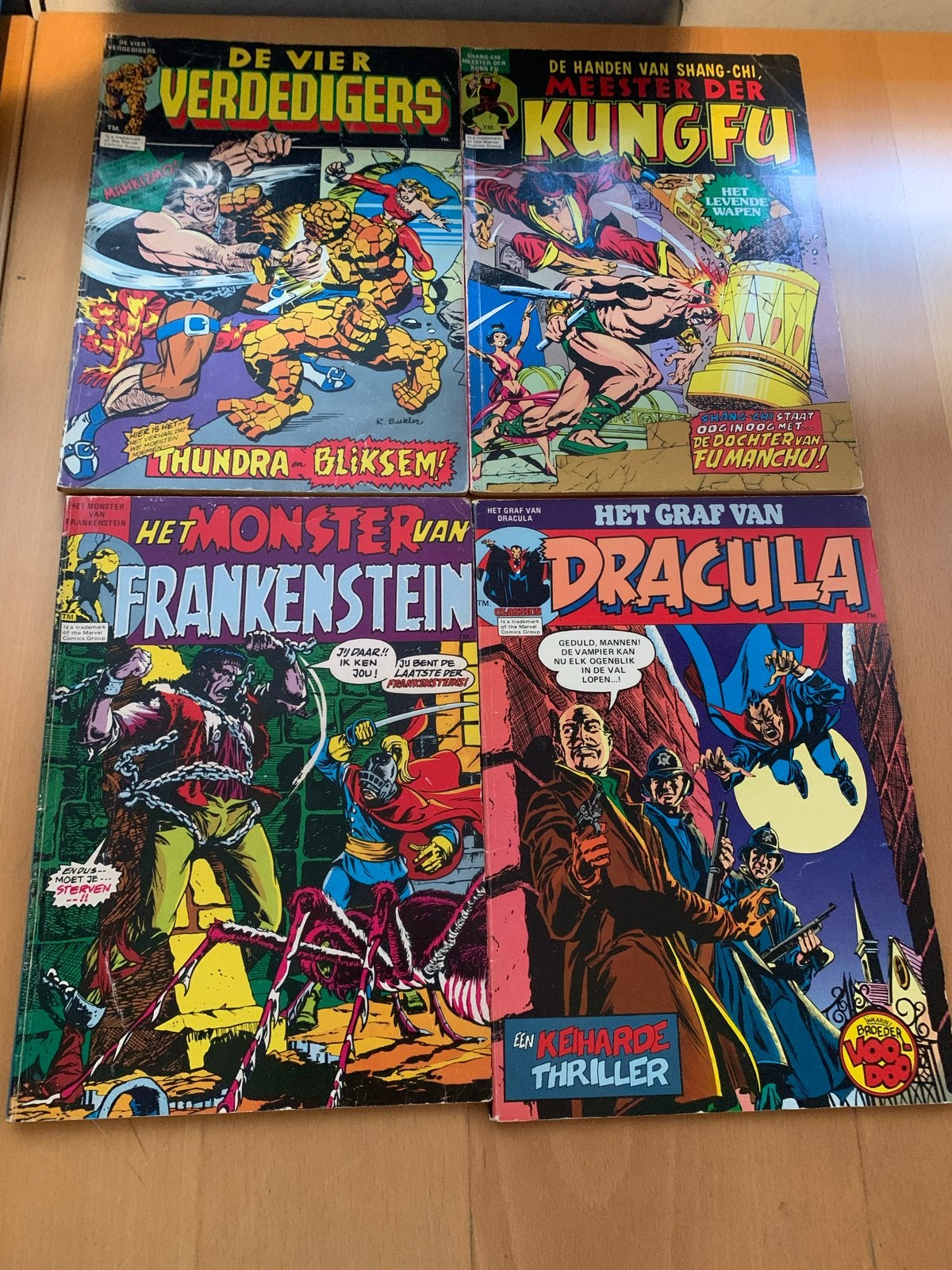 Vintage Marvel Stripboeken - De Vier Verdedigers, Thor, Kung, Boeken, Meerdere stripboeken, Ophalen of Verzenden, Gelezen