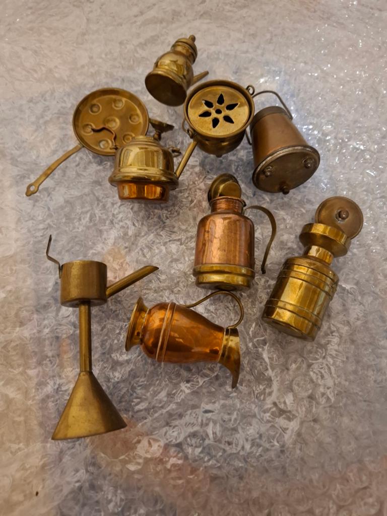 Oude koperen miniatuurtjes, Antiek en Kunst, Ophalen