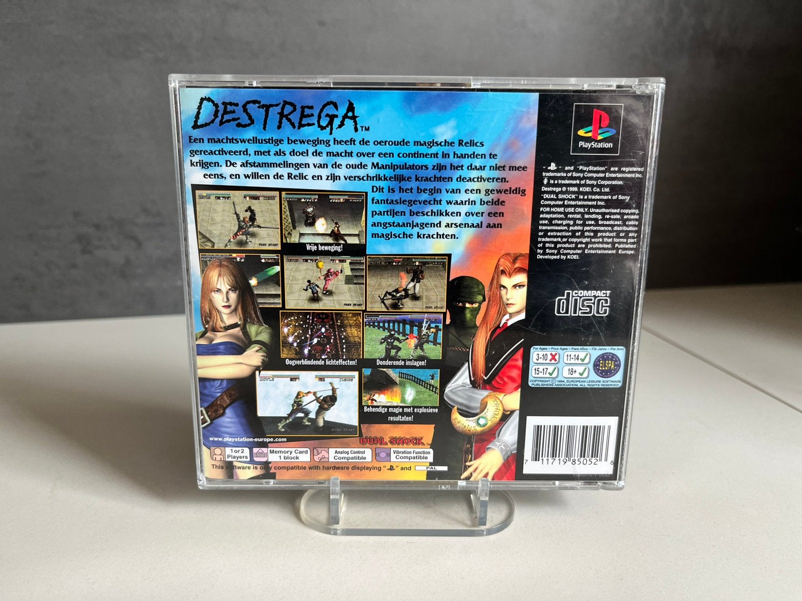 Destrega PlayStation 1 PS1 - Zo goed als nieuw!, Spelcomputers en Games, Games | Sony PlayStation 1, Vechten, 2 spelers, Eén computer
