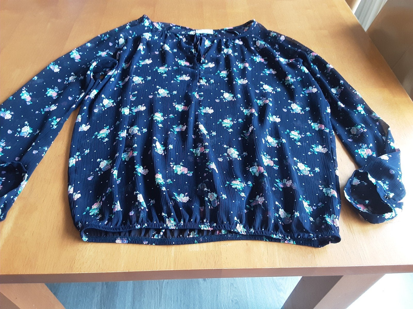 Damesblouse merk Bien Bleu maat M, Kleding | Dames, Ophalen of Verzenden, Zo goed als nieuw, Maat 38/40 (M), Blauw