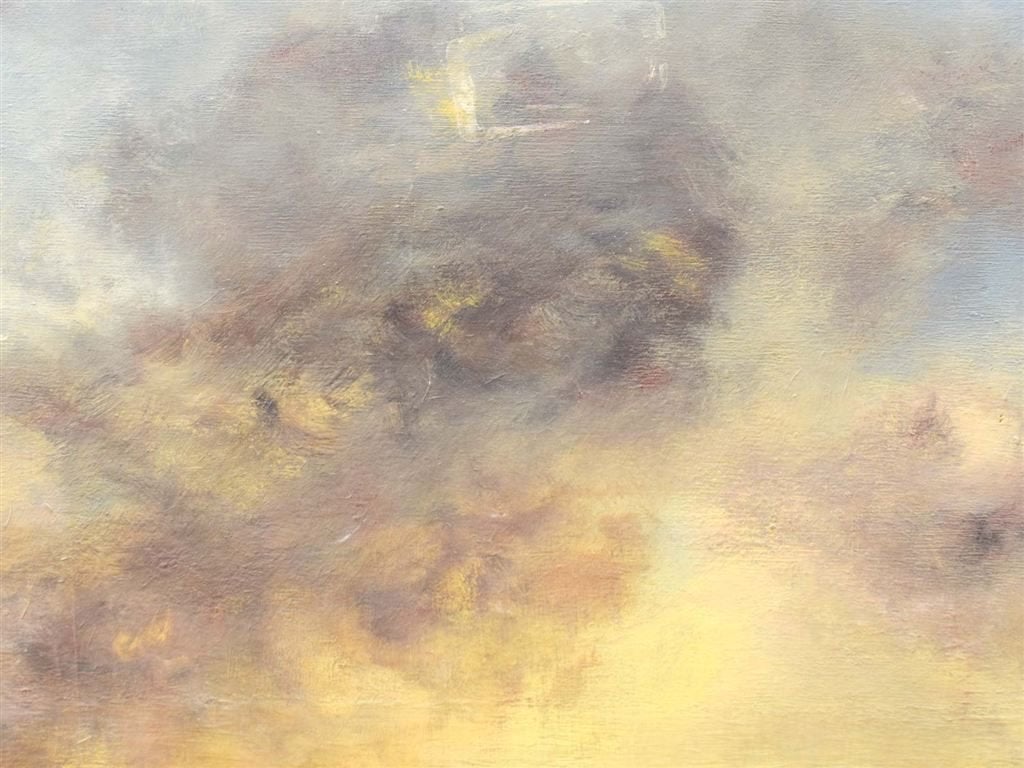Schilderij Droog voorjaar 51982, Antiek en Kunst, Kunst | Schilderijen | Klassiek, Ophalen of Verzenden