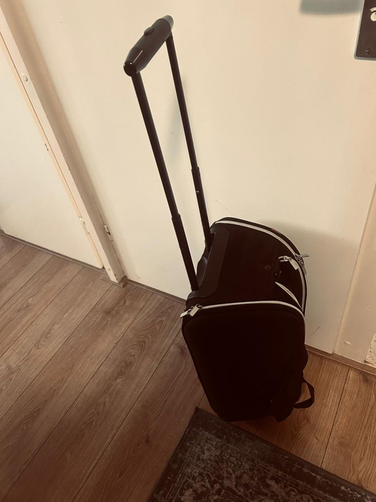 Handbagage trolley koffer met wielen, Ophalen, Zo goed als nieuw