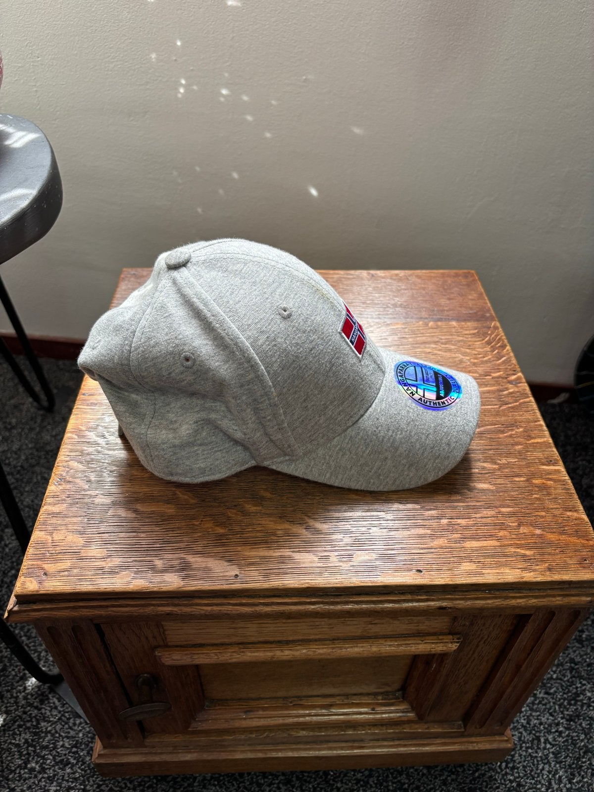 Napapijri Pet Grijs met Noorse Vlag, Ophalen of Verzenden, Zo goed als nieuw, One size fits all, Pet