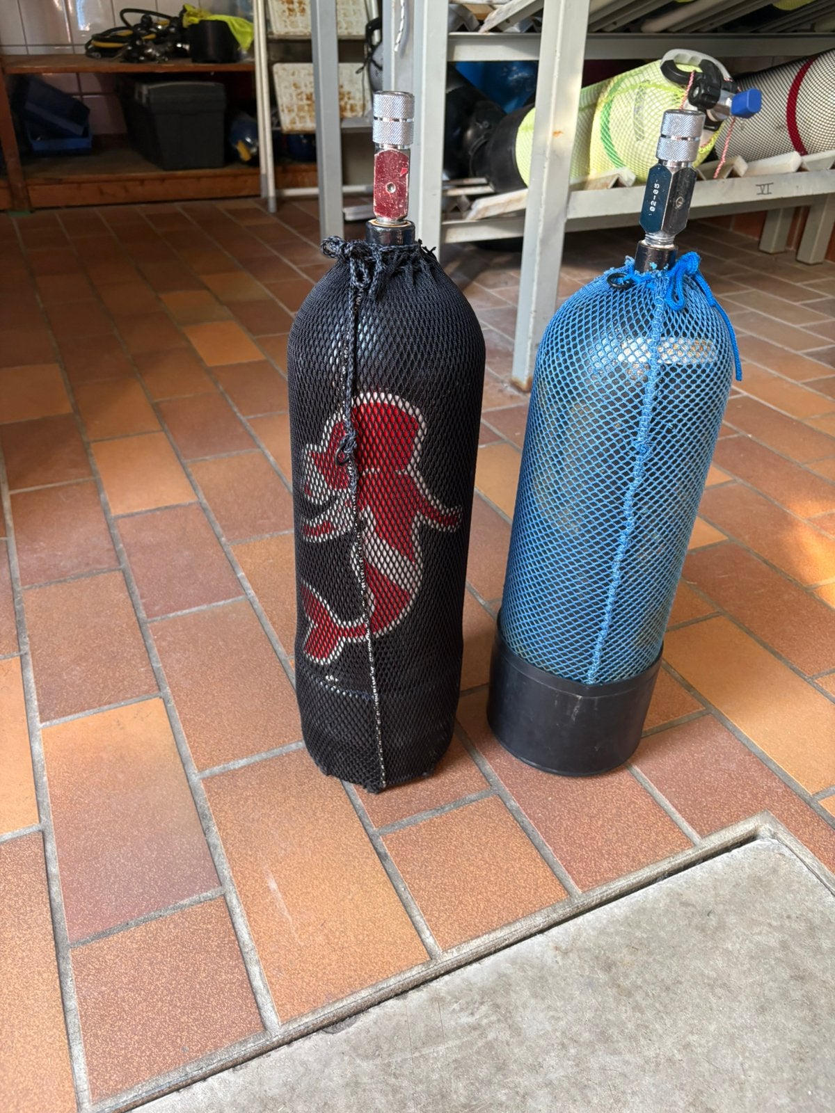 Te koop 2 x 5L duikfles samen, Ophalen, Gebruikt, Duikfles
