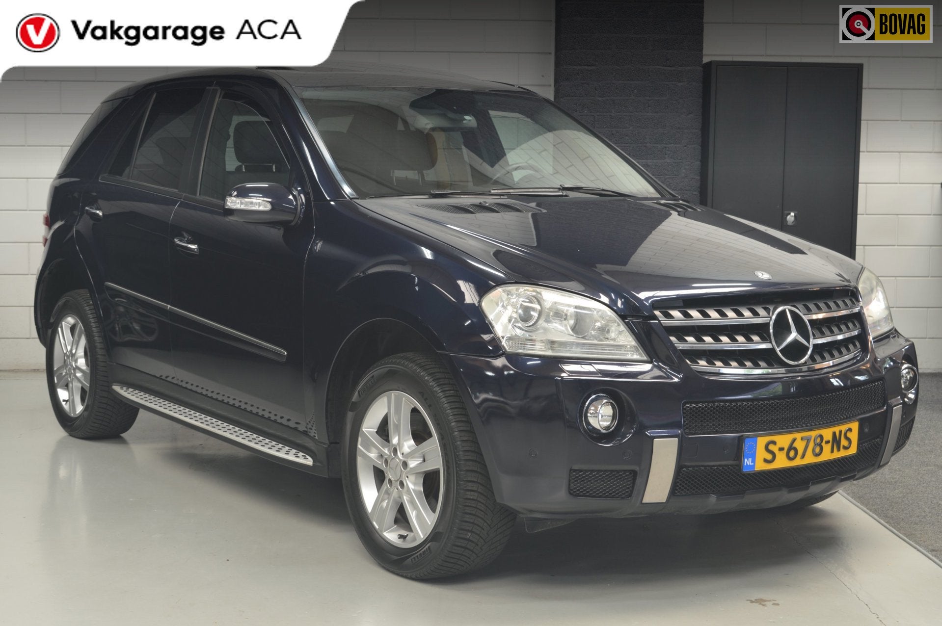 Mercedes-Benz M-klasse 500 // LEDER // CLIMA // TREKHAAK //, Stoelverwarming, Gebruikt, Blauw, Leder