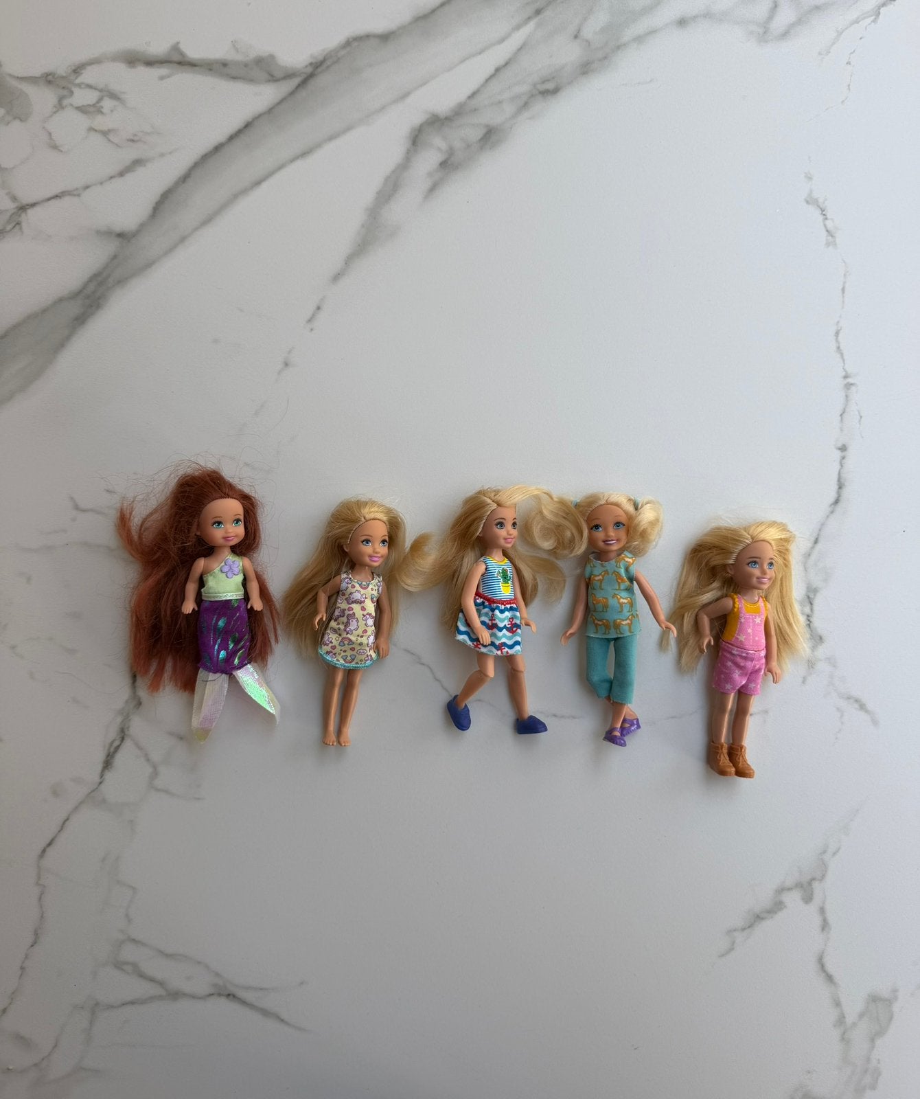 5 Barbie Chelsea popjes, Ophalen of Verzenden, Zo goed als nieuw