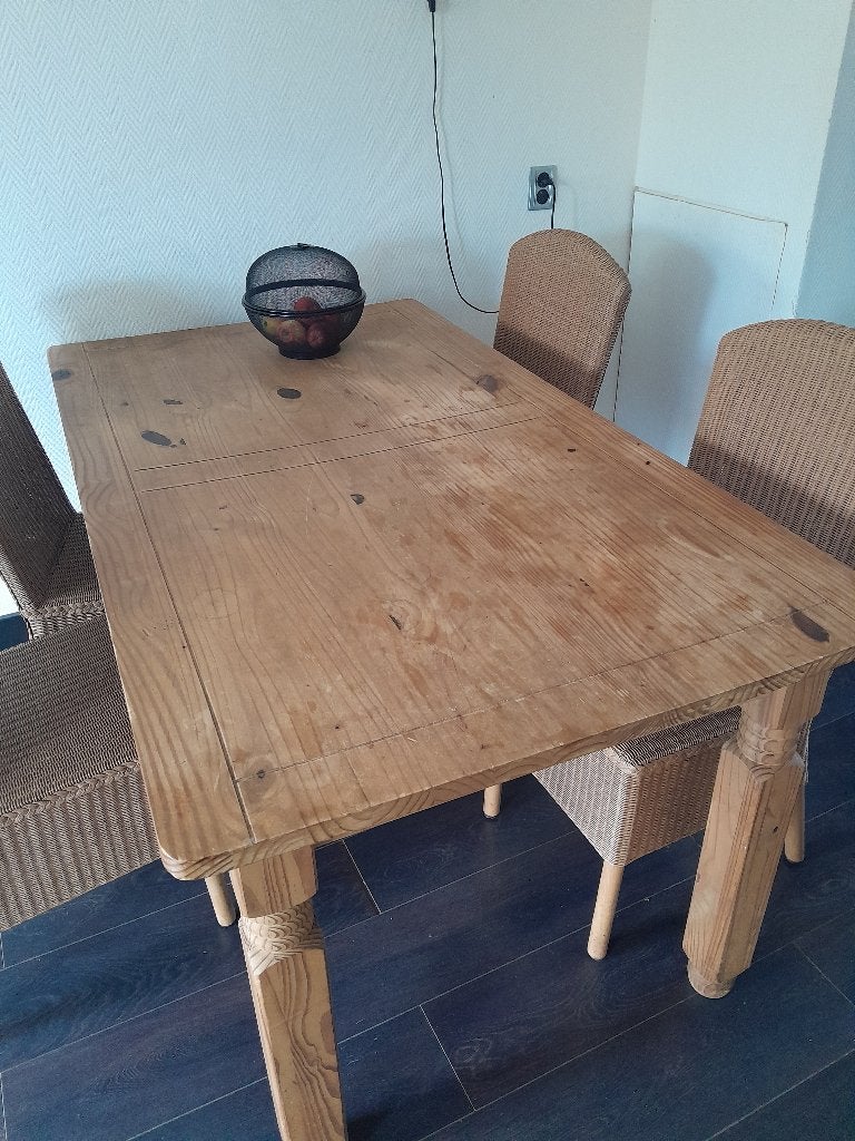 Tafel, Huis en Inrichting, Tafels | Eettafels, Ophalen, Gebruikt, Eikenhout, 50 tot 100 cm