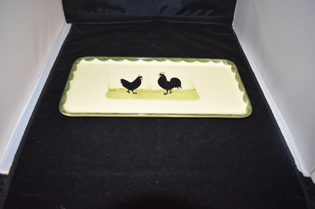 Schaal Kip Haan servies, Info@detagrijn.com, Overige materialen, Overige merken, Nieuw