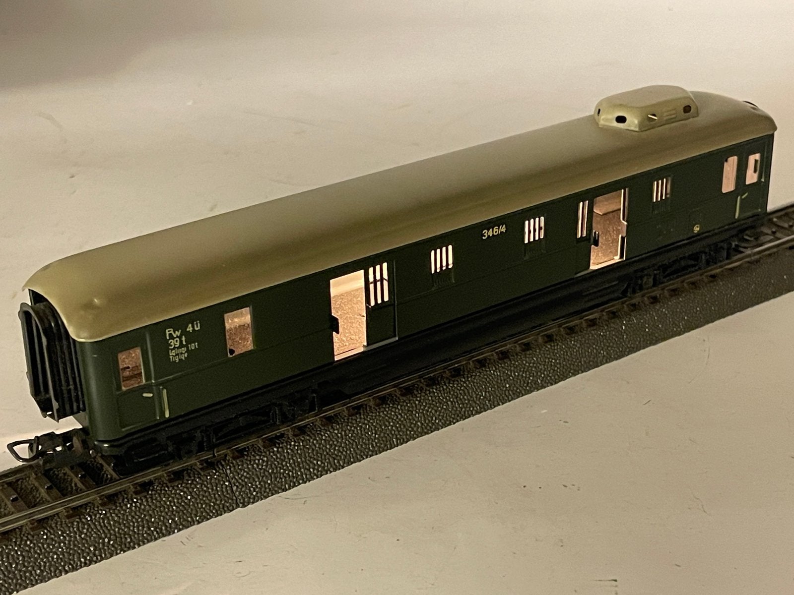 ** COLLECTORS ITEM ** Märklin 346/4 ** met VERLICHTING **, Wisselstroom, Wagon, Ophalen of Verzenden, Zo goed als nieuw