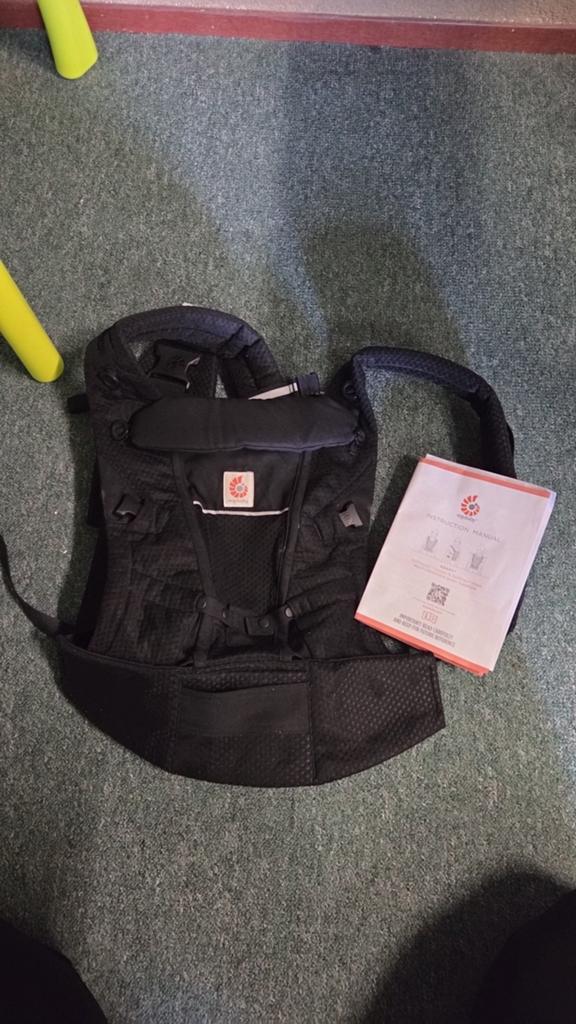 Ergo baby adept draagzak zwart., Kinderen en Baby's, Babydragers en Draagdoeken, Ophalen, Zo goed als nieuw, Draagzak, Overige merken