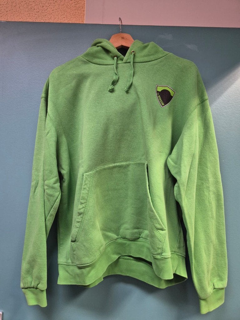 Groene hoodie maat L VV Winsum, Leider op de achterkant, Kleding | Heren, Ophalen, Gedragen, Maat 52/54 (L), Groen