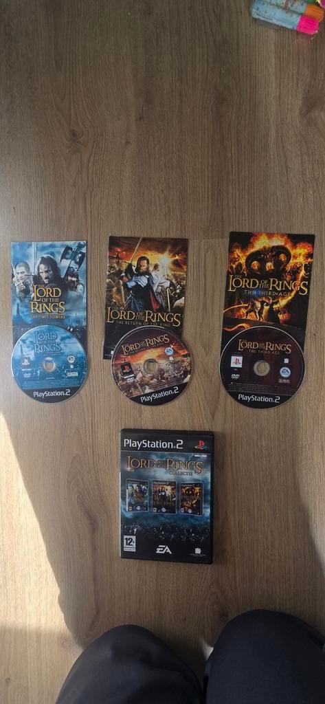 Lord of the Rings PS2 Trilogie + Collectie Box - Compleet, Gebruikt, 2 spelers, Ophalen of Verzenden, Role Playing Game (Rpg)