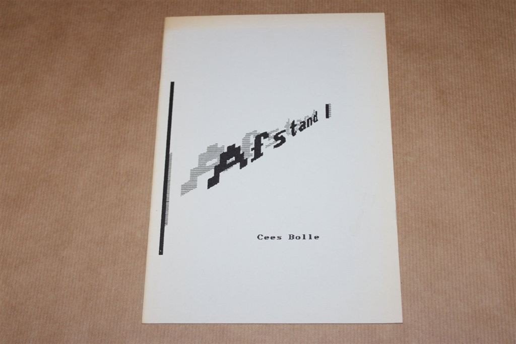 Afstand. Cees Bolle. 1990., Ophalen of Verzenden, Gelezen