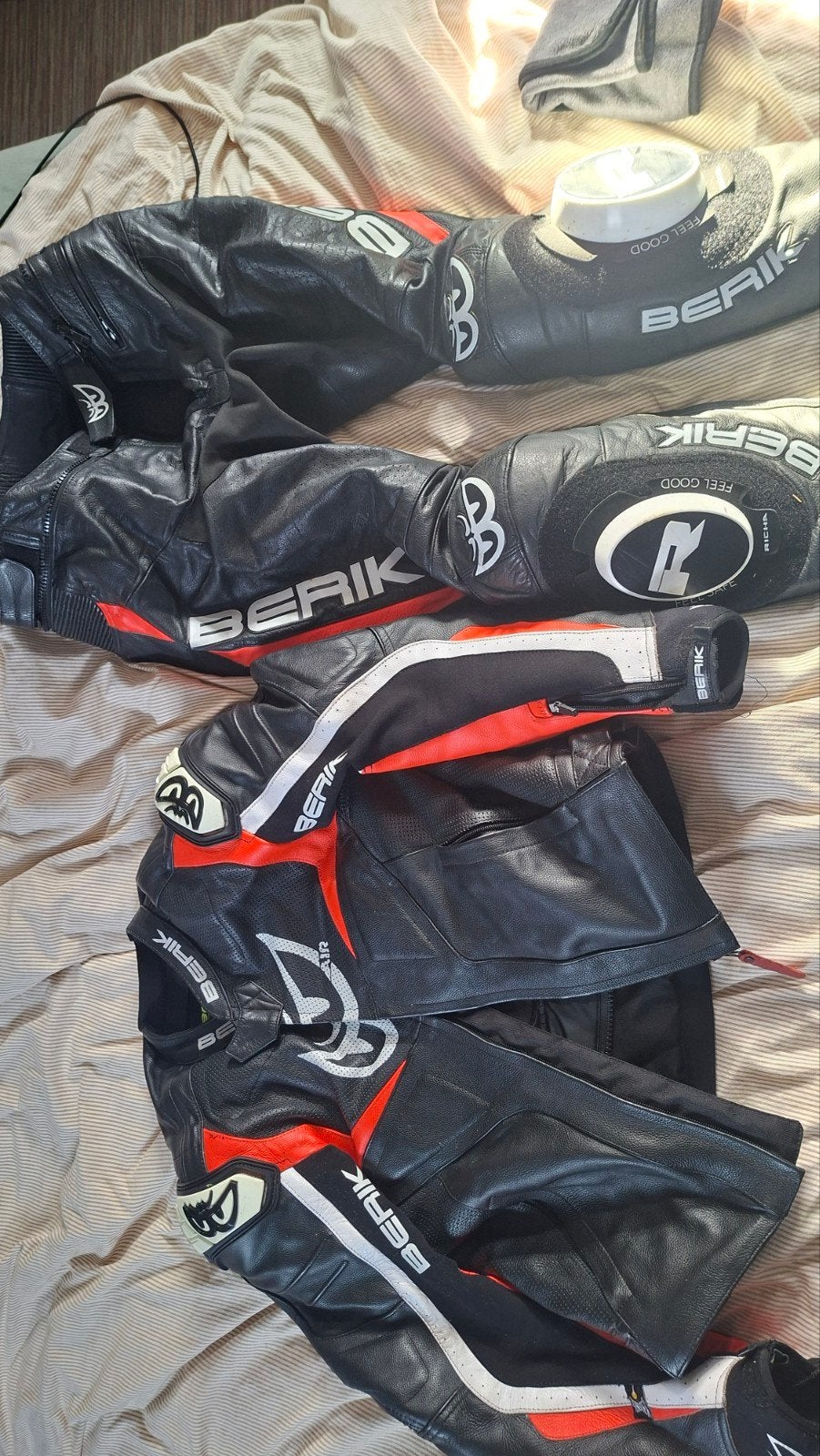Berik Race-Dep 2.0 Leren Motorpak - Maat 52, Motoren, Ophalen of Verzenden, Berik, Tweedehands, Heren