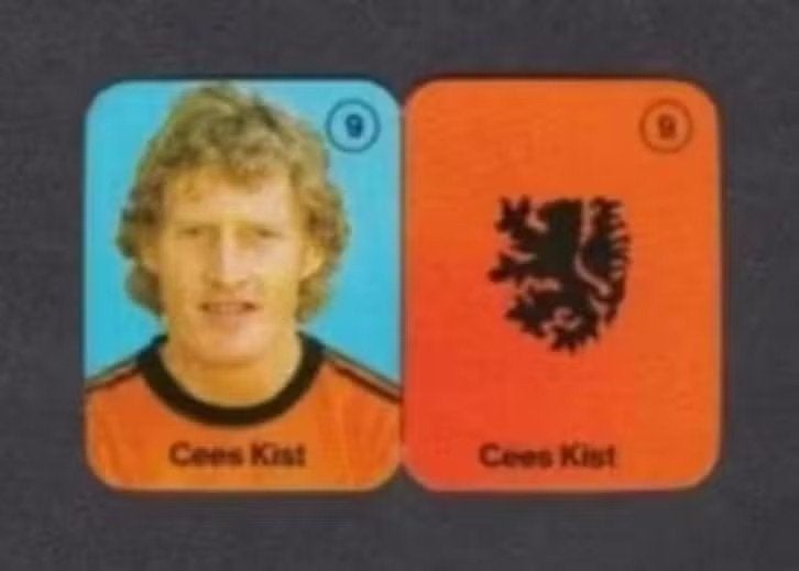 Voetbalplaatje Kees Kist Oranje AZ Alkmaar Heerenveen., Ophalen of Verzenden, Zo goed als nieuw