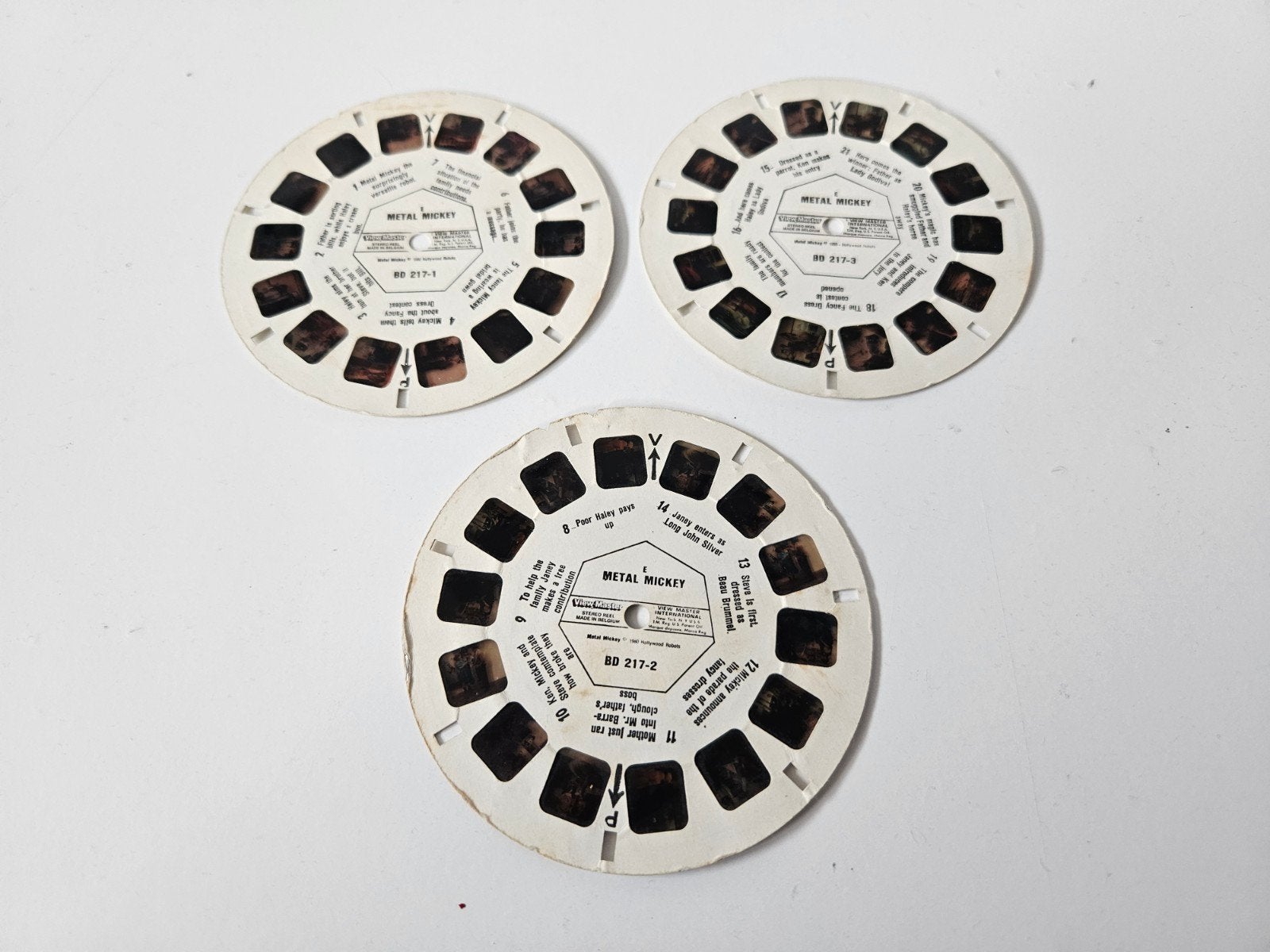 Vintage View-Master schijven - Metal Mickey (3 stuks), Ophalen of Verzenden, Overige figuren, Gebruikt, Overige typen