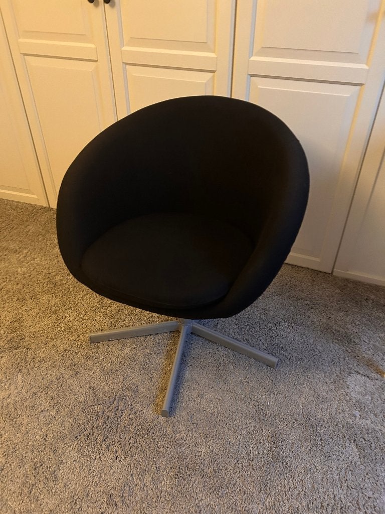 Draaistoel Ikea, Huis en Inrichting, Ophalen, Minder dan 75 cm, Stof, 50 tot 75 cm