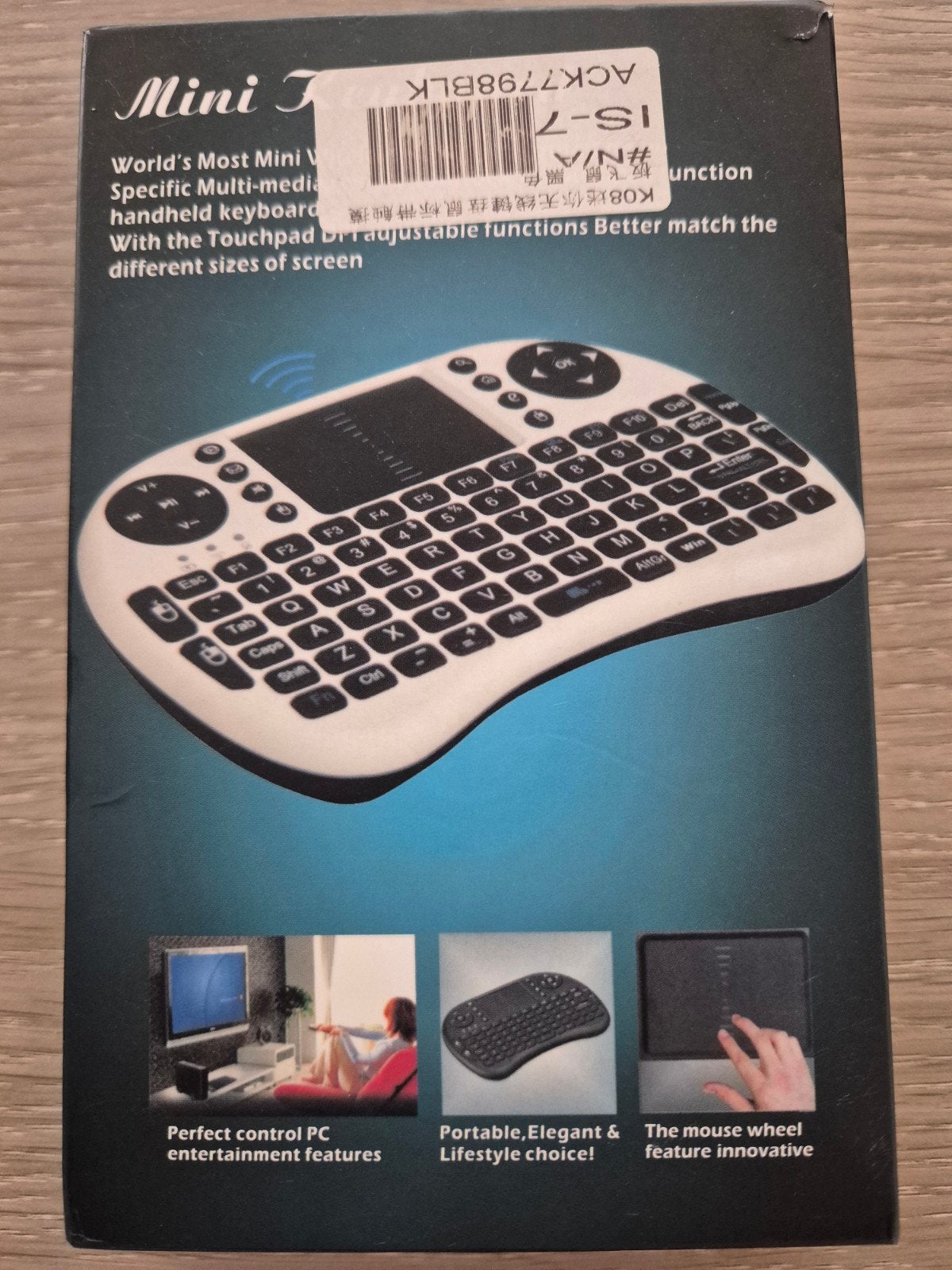 Mini draadloos toetsenbord  touchpad(nieuw) voor diverse app, Onbekend, Nieuw, Ophalen of Verzenden, Draadloos