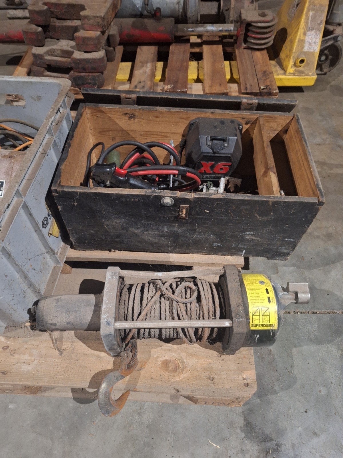 Superwinch autolier en swart takels, Ophalen of Verzenden