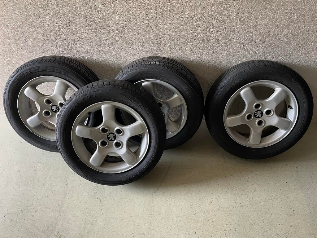 15 inch velgen met gratis banden, Ophalen, 14 inch, Gebruikt, Banden en Velgen