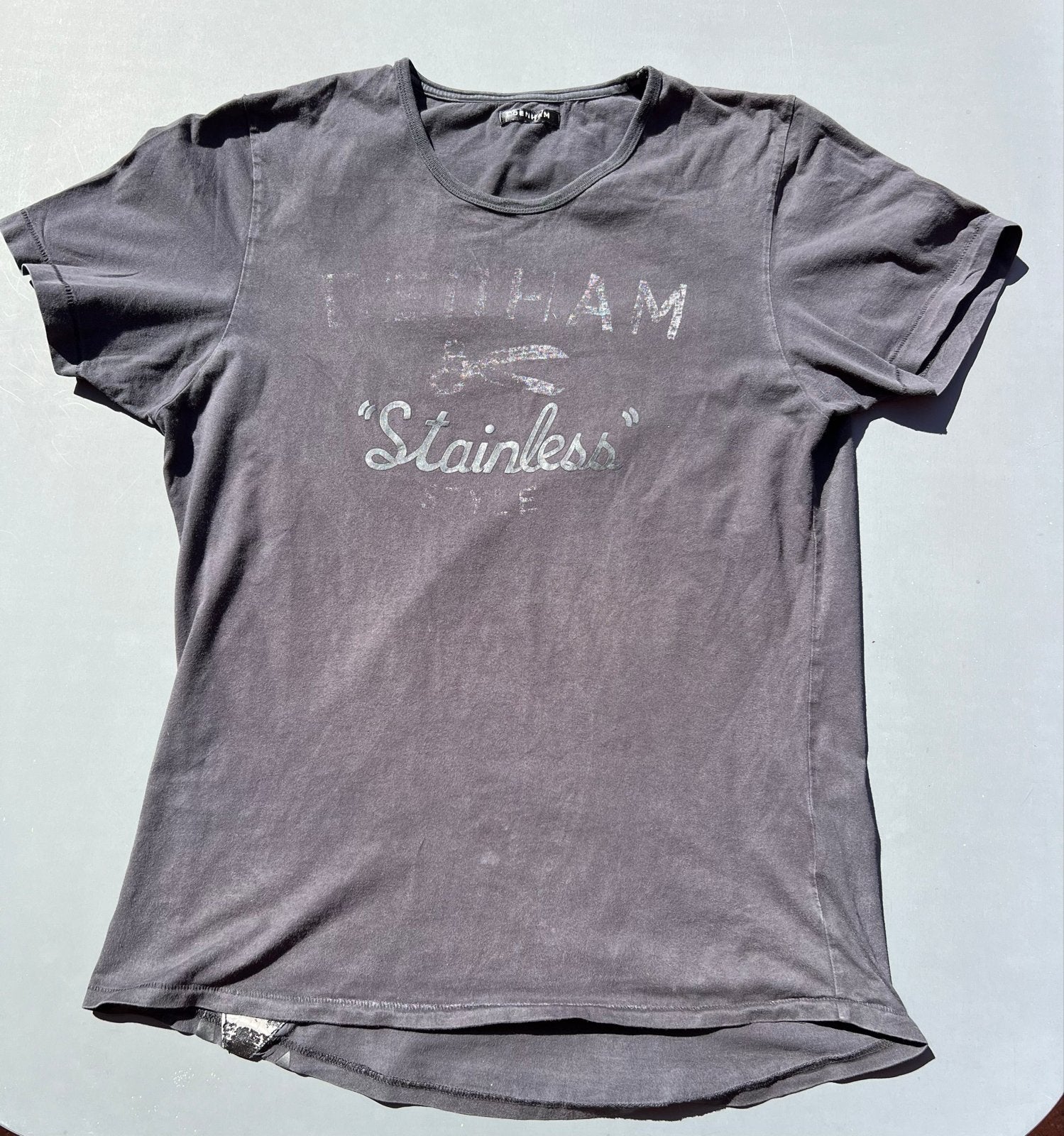 Denham "Stainless" T-shirt Maat L, Ophalen of Verzenden, Gedragen, Maat 52/54 (L), Zwart