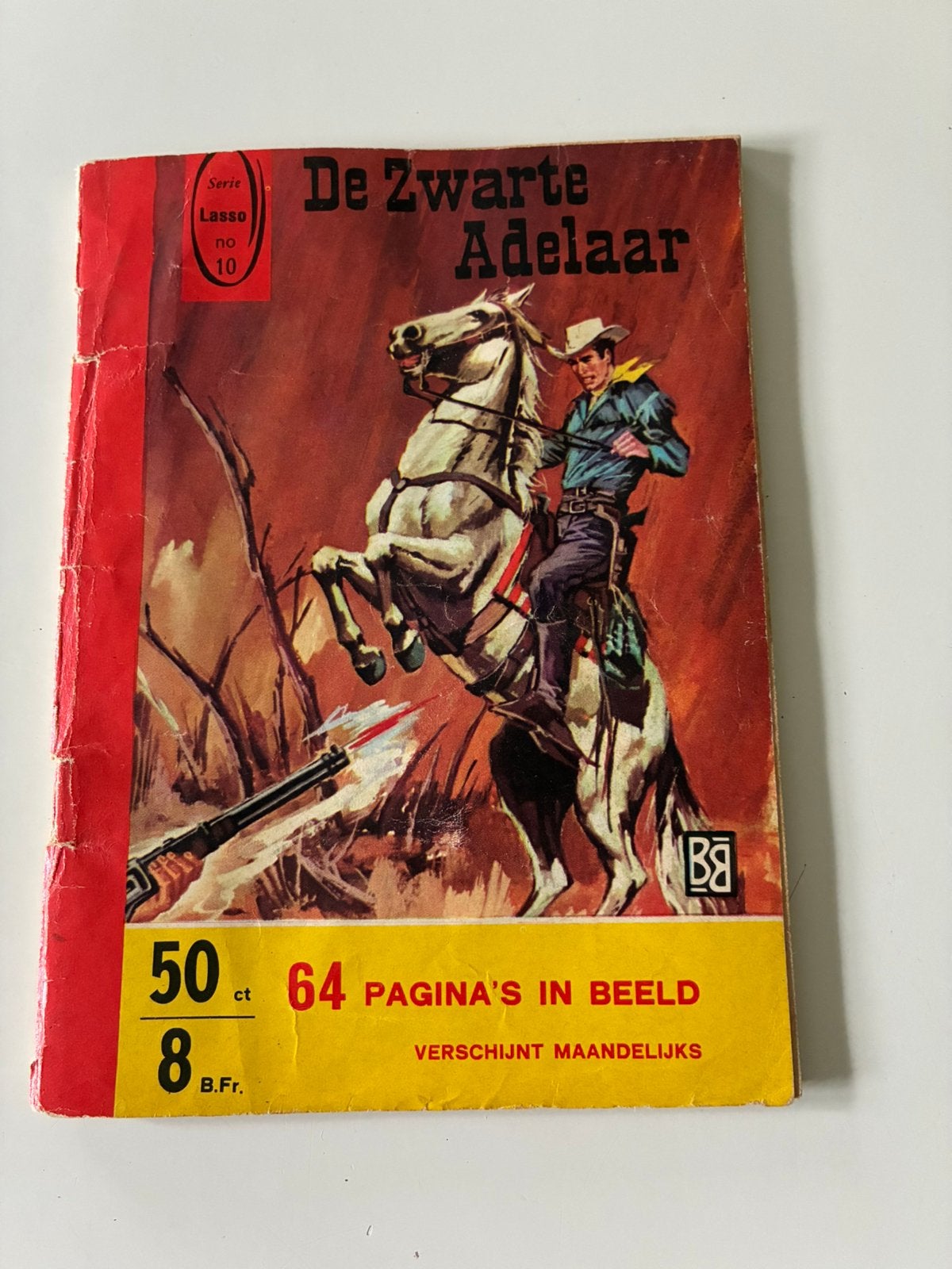 De zwarte adelaar | Serie Lasso, Boeken, Eén stripboek, Ophalen of Verzenden, Gelezen