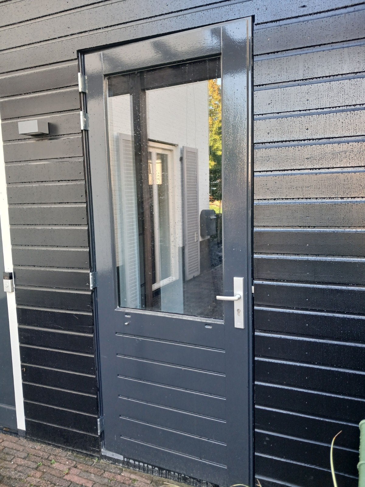 Buitendeur met Glas en 3 puntsluiting, Doe-het-zelf en Verbouw, Ophalen, 80 tot 100 cm, 215 cm of meer, Buitendeur