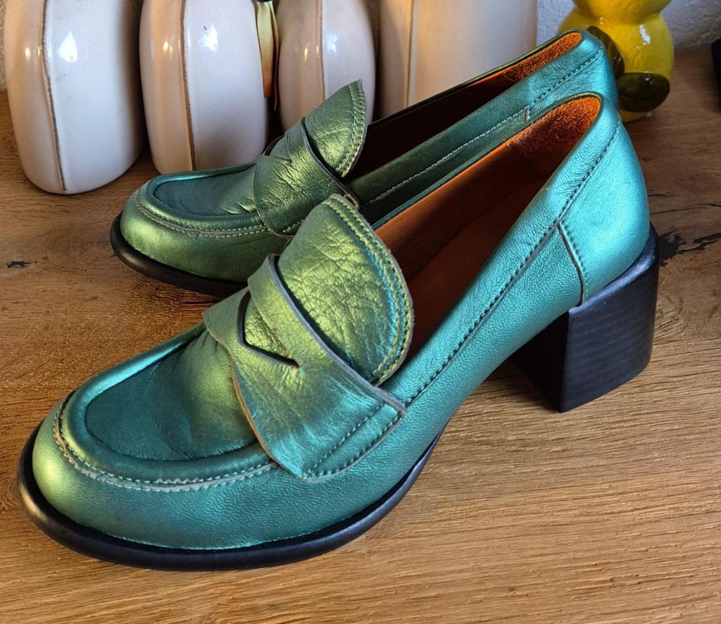 NIEUW 2-paar mooie Gioia lederen schoenen maat 37, Nieuw, Ophalen of Verzenden, Espadrilles of Moccasins, Gioia