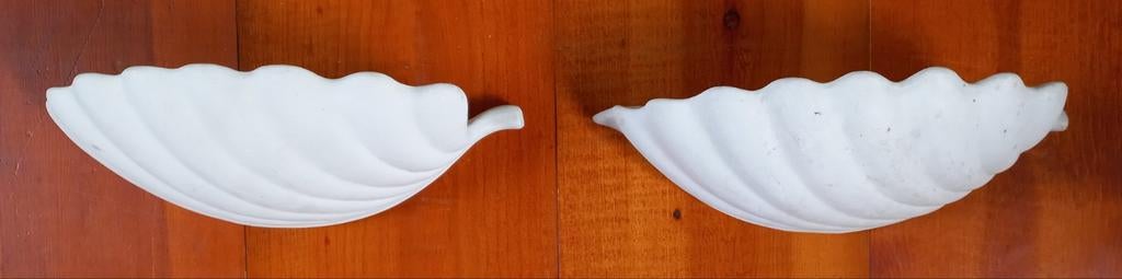 2 gipsen wandlampjes, Huis en Inrichting, Lampen | Wandlampen, Ophalen of Verzenden