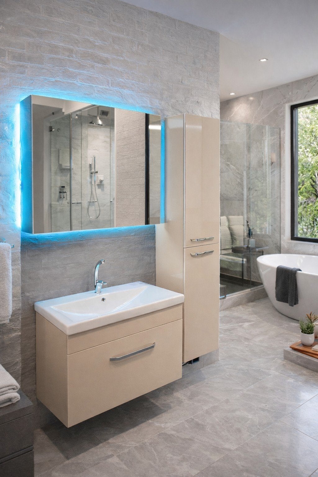 MOOI BADKAMER MEUBEL SET, Ophalen, Zo goed als nieuw