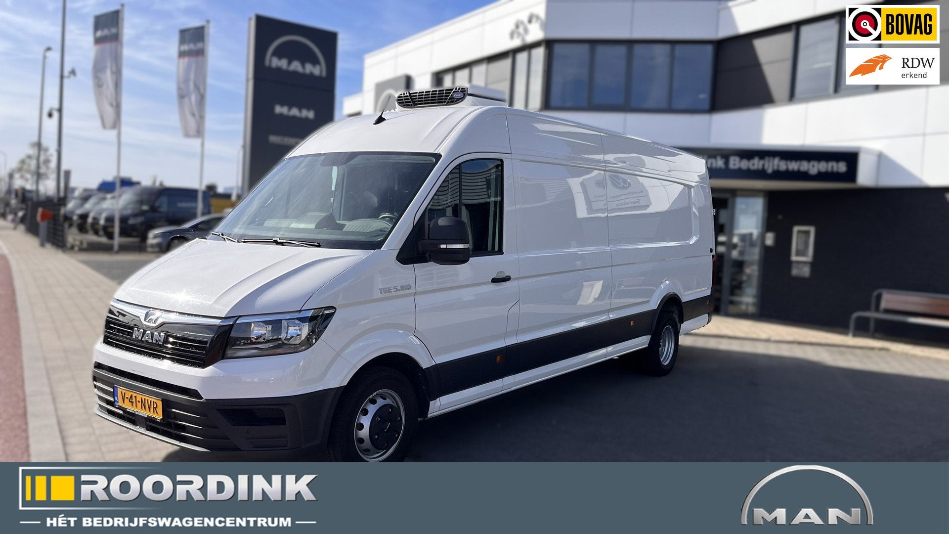 MAN TGE 180PK Koelwagen WB 4.490 Klein rijbewijs 3500kg Tech, Gebruikt, 4 cilinders, MAN, Wit
