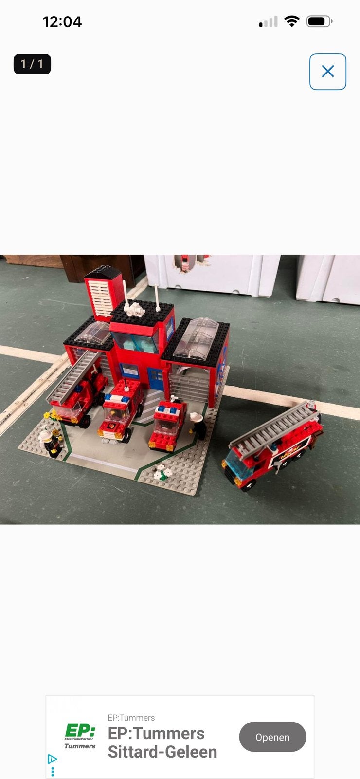 Lego brandweerkazerne 6385, Ophalen, Gebruikt