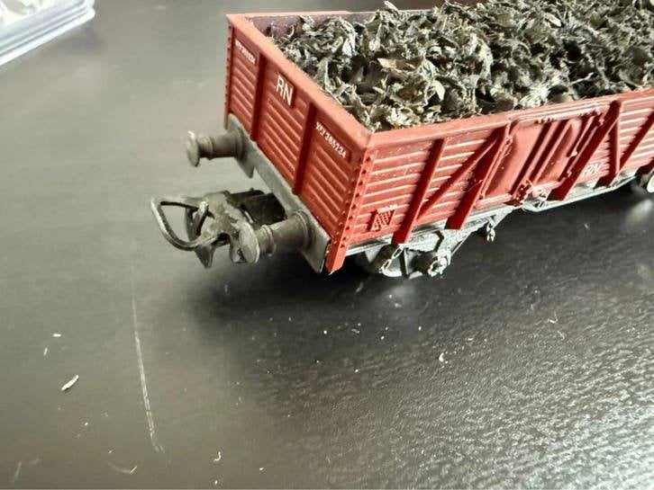 Electrotren 1104 hogeboordwagen RENFE met kolen H0 in doos, Overige merken, Gelijkstroom, Wagon, Ophalen of Verzenden