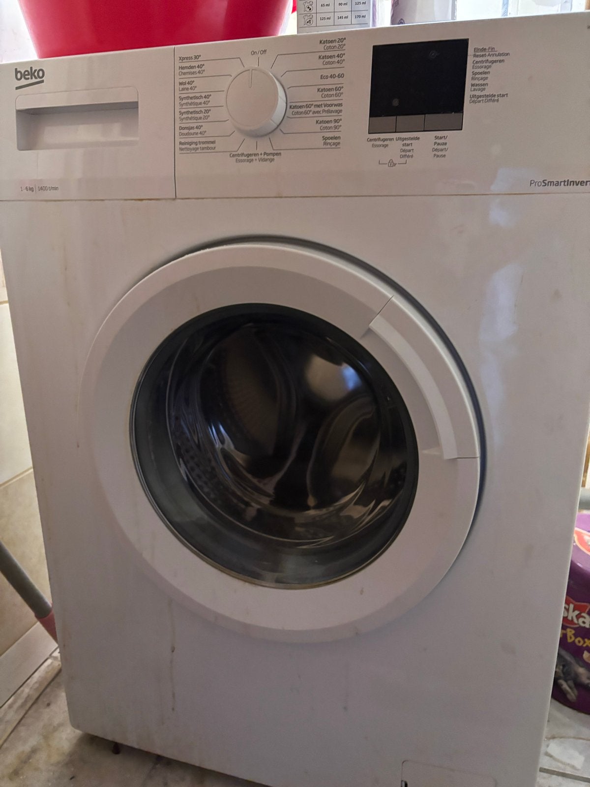 Beko ProSmartInverter Wasmachine 8kg - Goede staat, Witgoed en Apparatuur, Ophalen, Gebruikt, 85 tot 90 cm, 1200 tot 1600 toeren