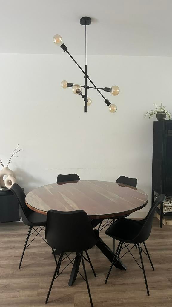 Ronde eettafel van de trendhopper 130 cm, Huis en Inrichting, Tafels | Eettafels, Ophalen, Zo goed als nieuw, Rond, 100 tot 150 cm