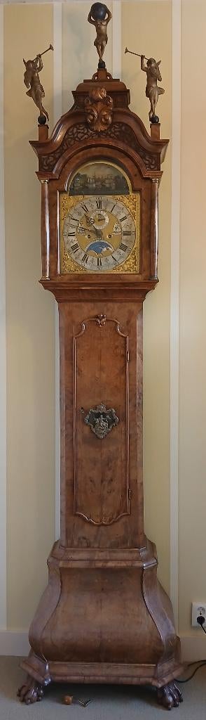 Amsterdams staand horloge klok Antonij Janszen scheepjes, Antiek en Kunst, Antiek | Klokken, Ophalen of Verzenden