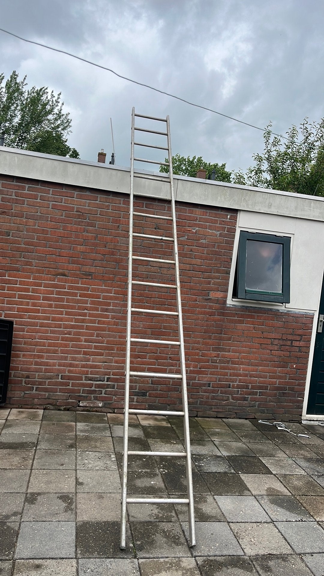 Ladder te koop!, Doe-het-zelf en Verbouw, Ladders en Trappen, Ophalen, Gebruikt, 4 meter of meer