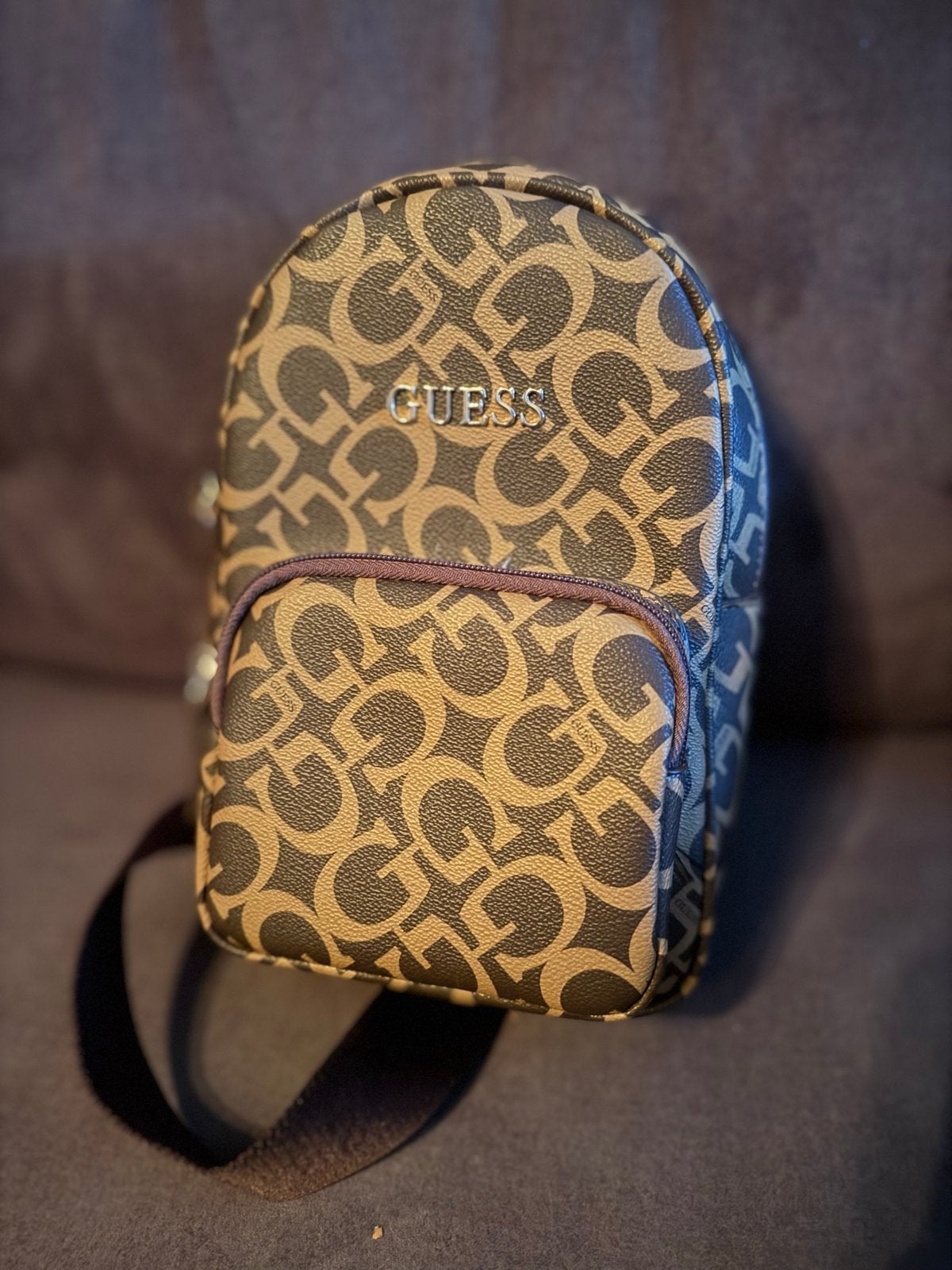 Guess Mini Rugzak met Monogram Patroon, Overige merken, Minder dan 30 cm, Verzenden, Minder dan 25 cm