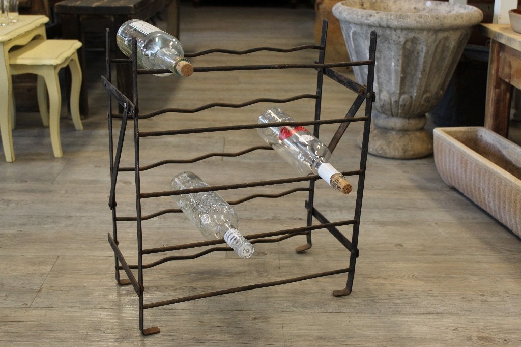 Brocante - Robuust wijnrek!, Ophalen of Verzenden, Gebruikt, Metaal, 15 tot 25 flessen